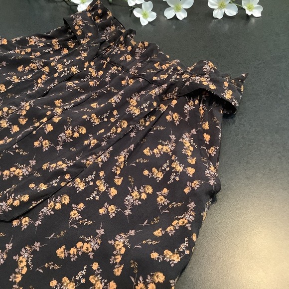 Jachs Girlfriend Floral Paper Bag High Waist Pull On Culotte Shorts NWT - Picture 10 of 16